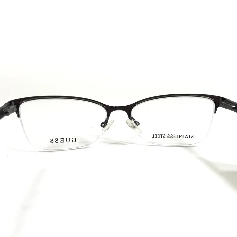 Guess Eyeglasses Frames GU2613 091 Purple Tortoise Cat Eye Half Rim 52-16-135